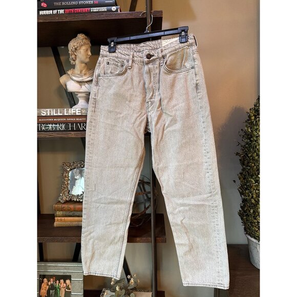 rag & bone Maya Ankle Slim High-Rise Rigid Jeans Callie LIGHT Gray Womens Size 2 - Picture 5 of 10